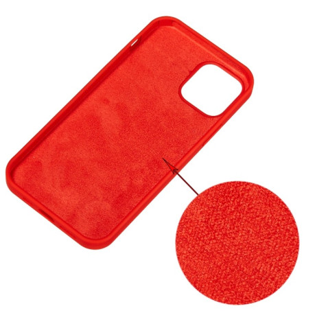 Силиконовый чехол Solid Color Liquid Silicone для iPhone 15 - красный