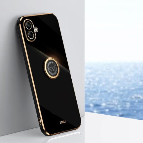 Противоударный чехол XINLI Straight Edge with Ring Holder для Samsung Galaxy A06 4G - черный
