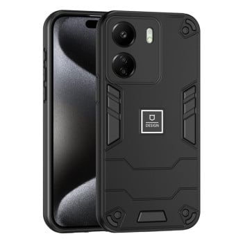 Противоударный Чехол 2 in 1 Shockproof для Xiaomi Redmi 13C/Poco C65 - черный