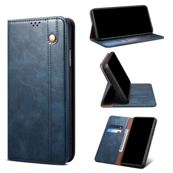 Чехол-книжка Simple Wax Crazy Horse для Samsung Galaxy A73 5G - синий
