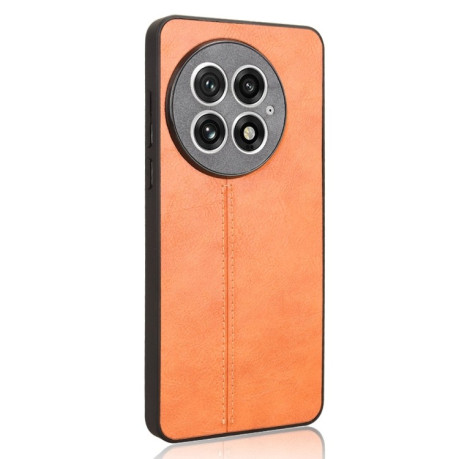 Ударозахисний чохол Cow Pattern Sewing Card Bag для OnePlus 13 - помаранчевий