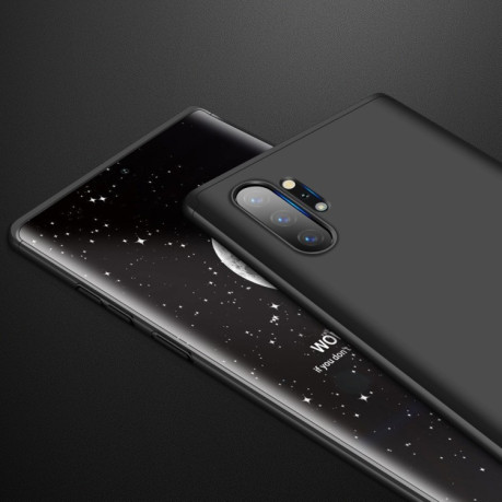Протиударний чохол GKK Three Stage Splicing Full Coverage на Samsung Galaxy Note10+Plus-чорний