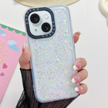 Протиударний чохол Noctilucent Light Drip Glue Series для iPhone 15 - білий