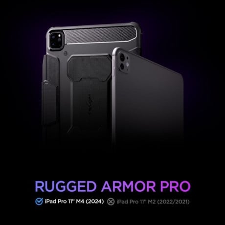 Оригинальный чехол Spigen Rugged Armor для iPad Pro 11 - Black