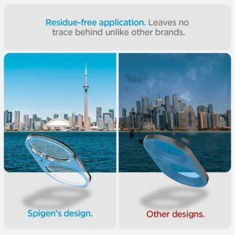 Комплект защитных стекол на камеру Spigen Optik Glas.tR 2 pcs для iPhone 16 / 16 Plus - transparent