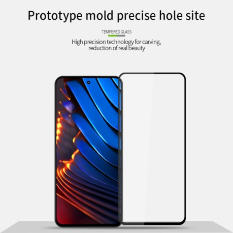 Защитное стекло MOFI 9H 3D Full Screen на Xiaomi Redmi Note 12 Pro/ Poco X5 Pro - черное