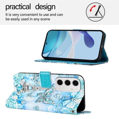 Чехол-книжка Pattern Plain Weave для Samsung Galaxy S24 FE 5G - Butterfly