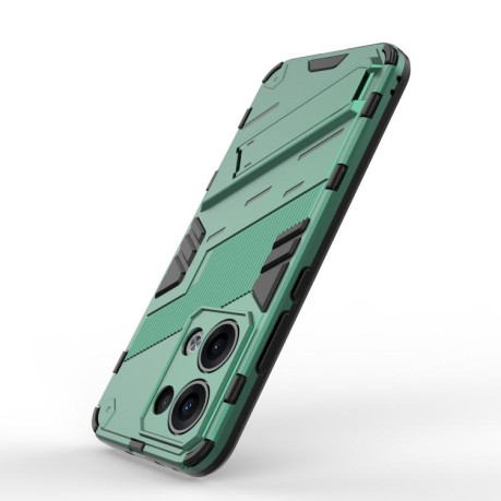 Противоударный чехол Punk Armor для OPPO Reno13 5G Global - зеленый