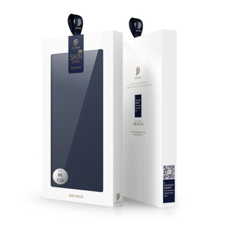 Чехол-книжка DUX DUCIS Skin Pro Series на Realme C33 - синий