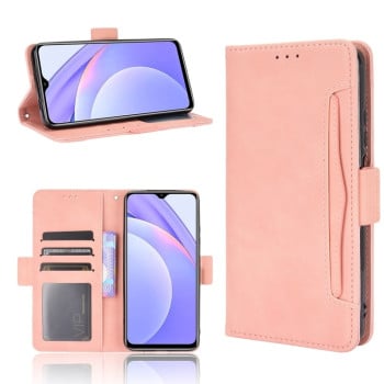 Чехол-книжка Skin Feel Calf на Xiaomi Redmi 9T - розовый