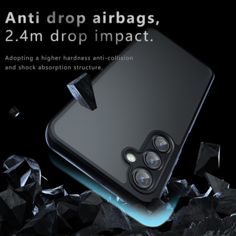 Противоударный чехол Armor Precise Hole PC Hybrid TPU для Samsung Galaxy A56 5G - прозрачный