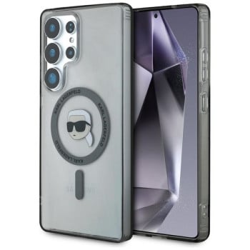 Оригінальний чохол Karl Lagerfeld Button Karl Head Printed Logo MagSafe для Samsung Galaxy S25 Ultra - black
