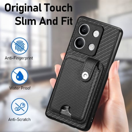 Протиударний чохол Wristband Kickstand Card для Xiaomi Redmi Note 13 - зелений