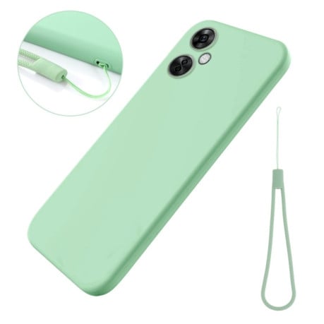 Силиконовый чехол Solid Color Liquid Silicone на OnePlus Nord N30 / Ace 2V - зеленый