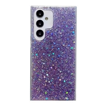 Противоударный чехол Glitter Sequins Epoxy для Samsung Galaxy A35 5G - фиолетовый