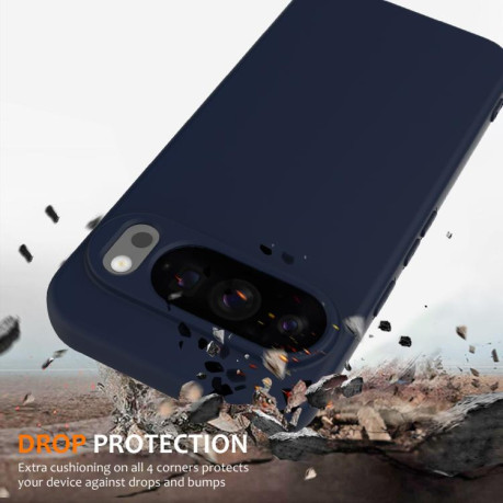 Силиконовый чехол Shockproof Silicone Magsafe для Google Pixel 10 Pro XL - синий