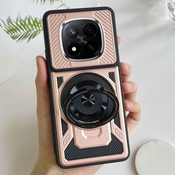 Ударозахисний чохол Armor Rotating Holder MagSafe на Xiaomi Redmi Note 14 Pro 4G Global - золото