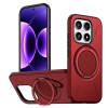 Чехол Metal Rotation Holder MagSafe TPU Hybrid PC с металлическим поворотным держателем и MagSafe для Xiaomi 17 — красный