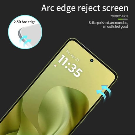 Захисне скло MOFI 9H 3D Full Screen на Motorola Moto G86 / G86 Power - чорне