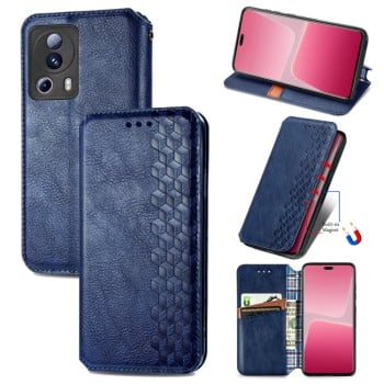 Чохол-книжка Cubic Grid для Xiaomi 13 Lite - синій