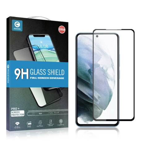 Защитное стекло mocolo 0.33mm 9H 3D Full Glue для Samsung Galaxy S22 5G - черное