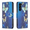 Чохол-книжка Colored Drawing Pattern на Samsung Galaxy S24+ 5G - Butterfly