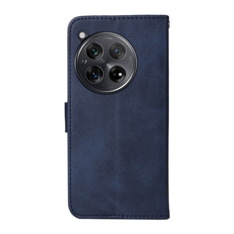 Чохол-книжка Classic Calf Texture для OnePlus 12R - синій