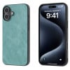 Чохол протиударний Black Frame PU Leather Full Coverage для iPhone 16 Plus - блакитний