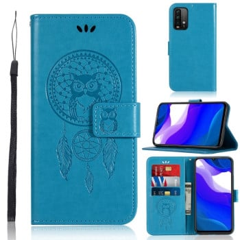 Чехол-книжка Wind Chime Owl для Xiaomi Poco M3 - синий