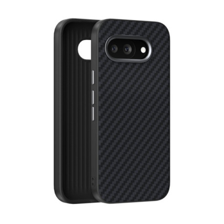 Ультратонкий чохол ABEEL C Carbon Fiber Series 6D Micro Relief MagSafe на Google Pixel 9a - чорний