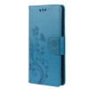 Чехол-книжка Pressed Flowers Butterfly Pattern на Xiaomi Poco M3 Pro/Redmi Note 10 5G/10T/11 SE - синий