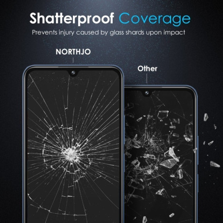 Защитное стекло NORTHJO A++ Screen Protector Full Glue Silk Printing на Xiaomi Redmi 14C/Poco C75