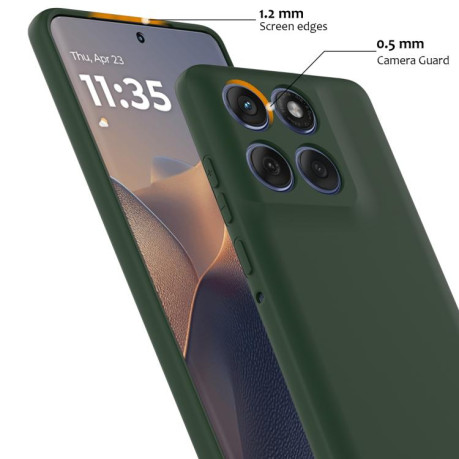 Силиконовый чехол Shockproof Silicone Magsafe для Motorola Edge 60 / 60s / 60 Fusion - зеленый