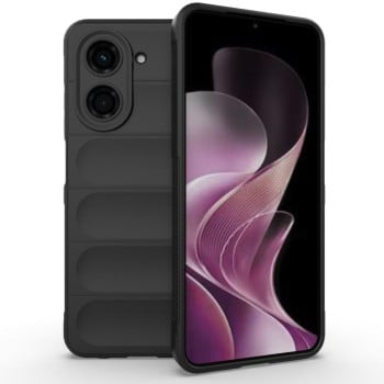 Силиконовый чехол Magic Flannel для Xiaomi Redmi A5 4G 171.7mm / Xiaomi Poco C71 4G - черный