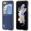 Протиударний чохол ABEEL Genuine Leather Xiaoya Series для Samsung Galaxy Flip 5 - синій