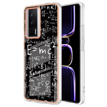 Противоударный чехол Electroplating IMD для Xiaomi Poco F5 Pro 5G / Redmi K60 - Equation