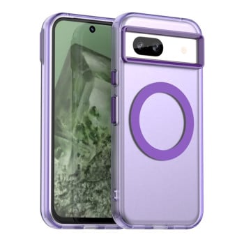 Противоударный чехол MagSafe Holder PC Hybrid для Google Pixel 8a - фиолетовый