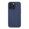 Силиконовый чехол Solid Color Liquid на iPhone 14 Pro Max - темно-синий