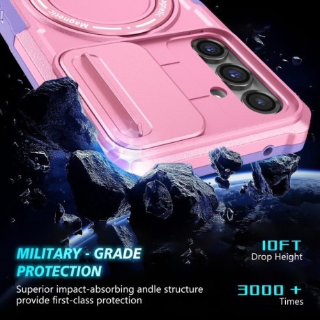 Протиударний чохол Sliding Camshield Magsafe Holder Samsung Galaxy S23 FE 5G - Pink