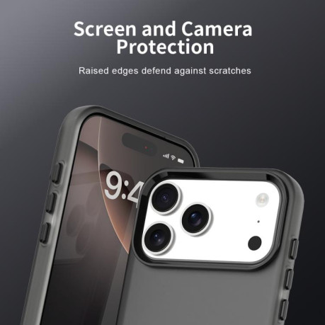 Противоударный чехол Candy Series для iPhone 17 Pro Max - черный