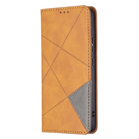 Чохол-книга Rhombus Texture для Samsung Galaxy S22 Plus 5G - коричневий