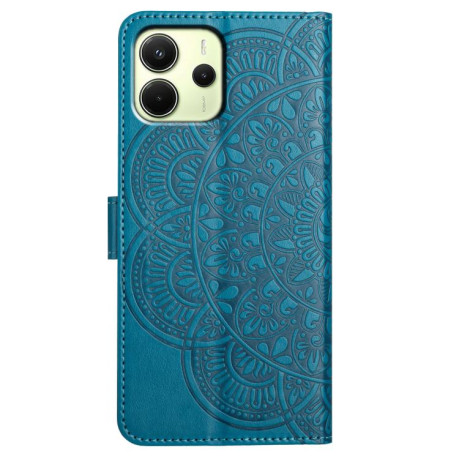 Чохол-книжка Flower Embossed Leather Xiaomi Redmi Note 14 4G 164.48mm - синій