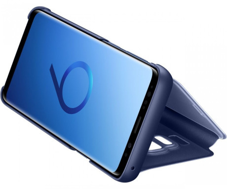 Оригинальный Чехол Samsung Clear View Standing Cover для Galaxy S9 (G960) EF-ZG960CLEGRU - Blue