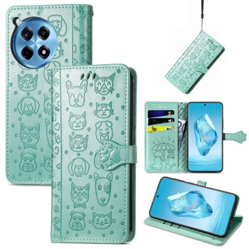 Чохол-книжка Cat and Dog для OnePlus Ace 3 Pro - зелений
