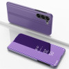 Чехол книжка Clear View на Samsung Galaxy S24 5G - фиолетовый