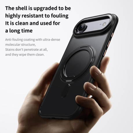 Ударозащитный чехол 360 Rotating MagSafe Magnetic Frosted на For iPhone Air - синий