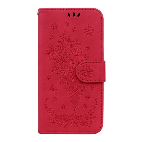 Чохол-книжка Butterfly Rose Embossed для Realme 9 Pro Plus/ Realme 9 4G - червоний