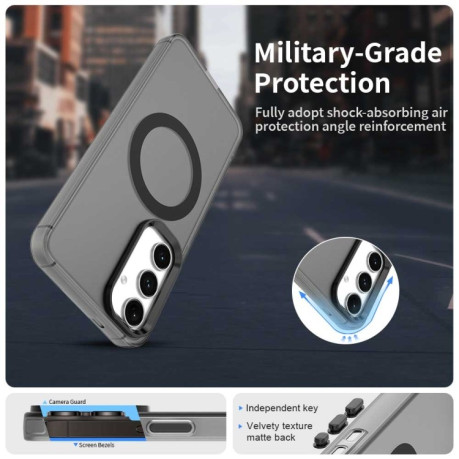 Протиударний чохол MagSafe Holder PC Hybrid  для Samsung Galaxy S25+ 5G - чорний