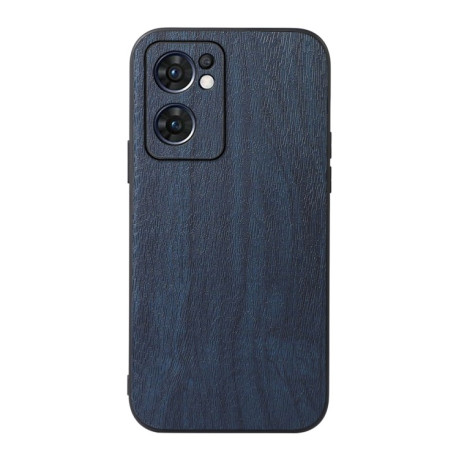 Протиударні Wood Texture для OPPO Reno7 5G   - синій