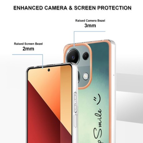 Противоударный чехол Electroplating IMD для Xiaomi Redmi Note 13 Pro 4G / POCO M6 Pro 4G - Smile